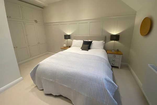 Forrest Timber Panelling white panelled bedroom